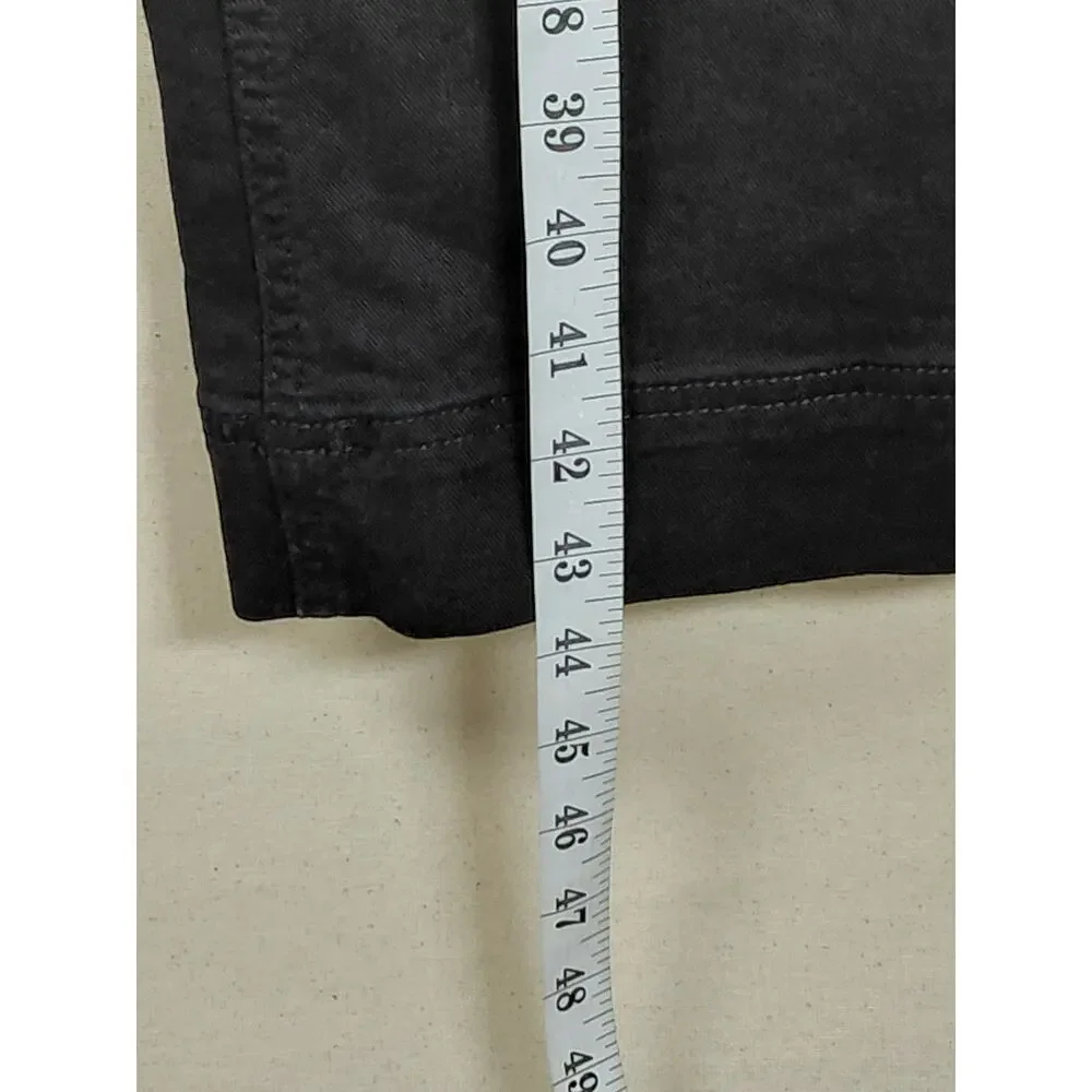 Maeve by Anthropologie Black Wide Leg Denim Jeans Women Size 29